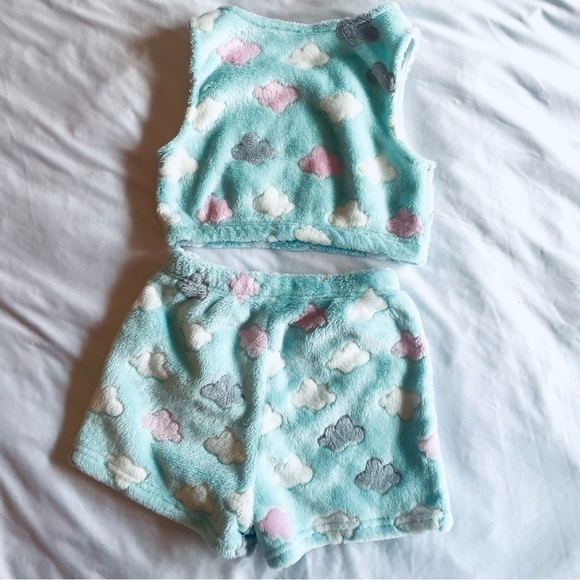 2pc set Flannel Short Tank Top Size 10 years old - Picture 3 of 9